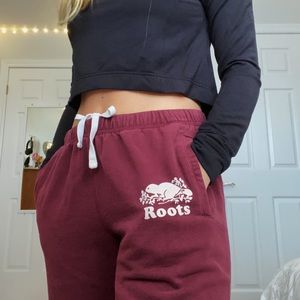 Burgundy Roots Sweatpants